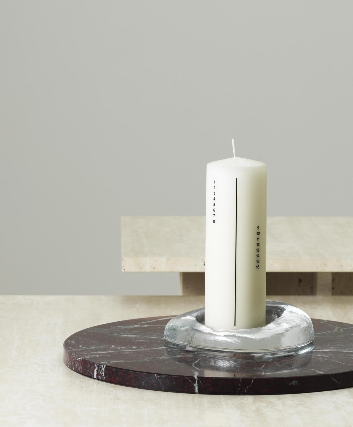 Kalenderlys - råhvid